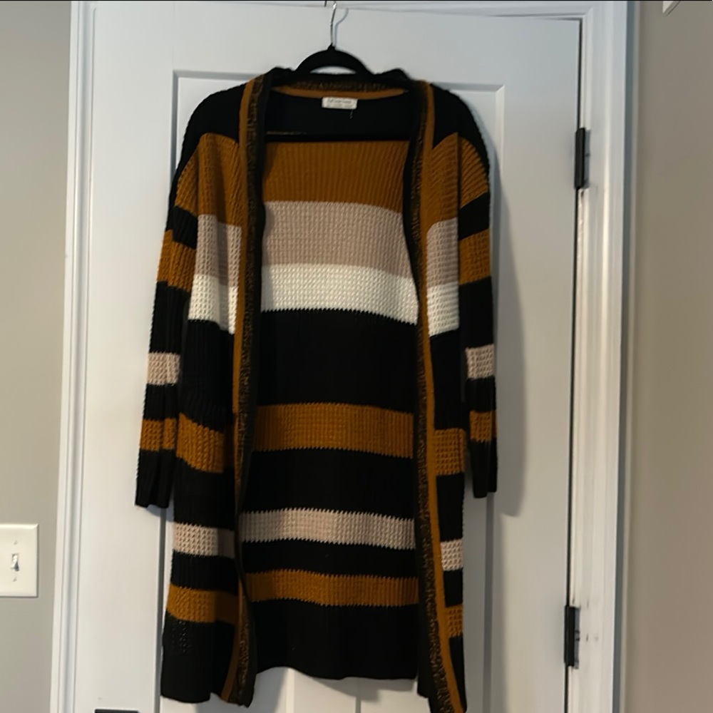 Striped Black and Brown Women’s Sweater
